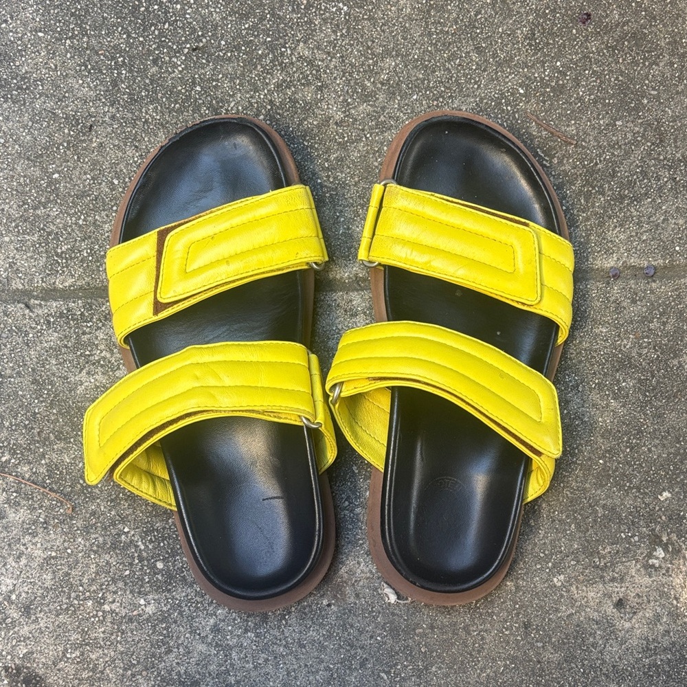 DRIES VAN NOTEN WOMENS SLIDE SANDAL 38 vibram bottom